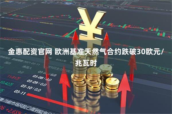 金惠配资官网 欧洲基准天然气合约跌破30欧元/兆瓦时