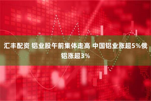 汇丰配资 铝业股午前集体走高 中国铝业涨超5%俄铝涨超3%