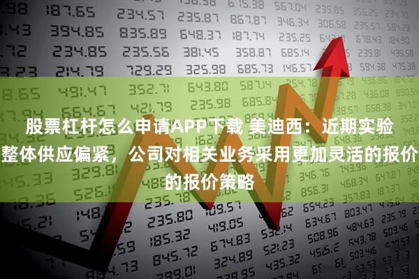 股票杠杆怎么申请APP下载 美迪西：近期实验用猴整体供应偏紧，公司对相关业务采用更加灵活的报价策略